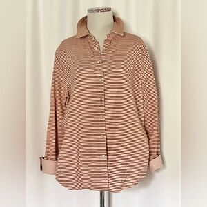 Land’s End Striped Snap Front Shirt